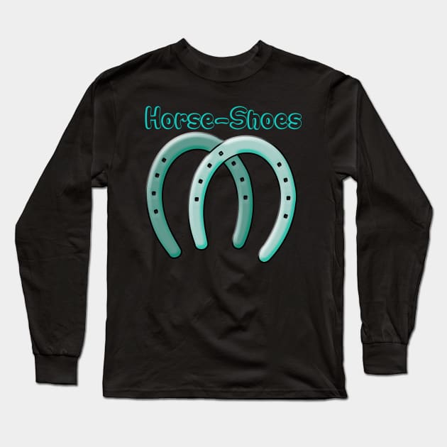 Horse Shoes Long Sleeve T-Shirt by albaley
